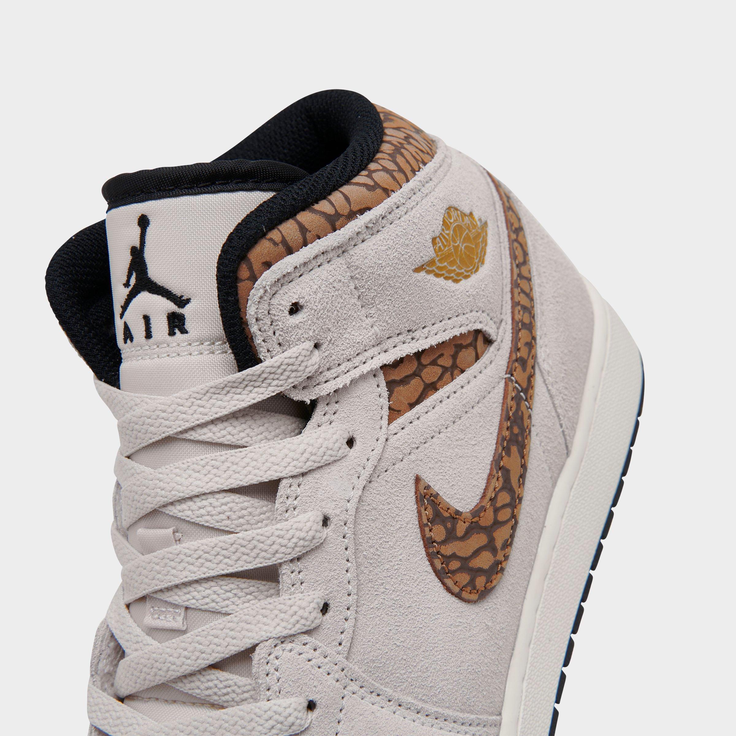 [DZ5369-102] GRADE SCHOOL AIR JORDAN RETRO 1 MID SE 'BROWN ELEPHANT (GS)'