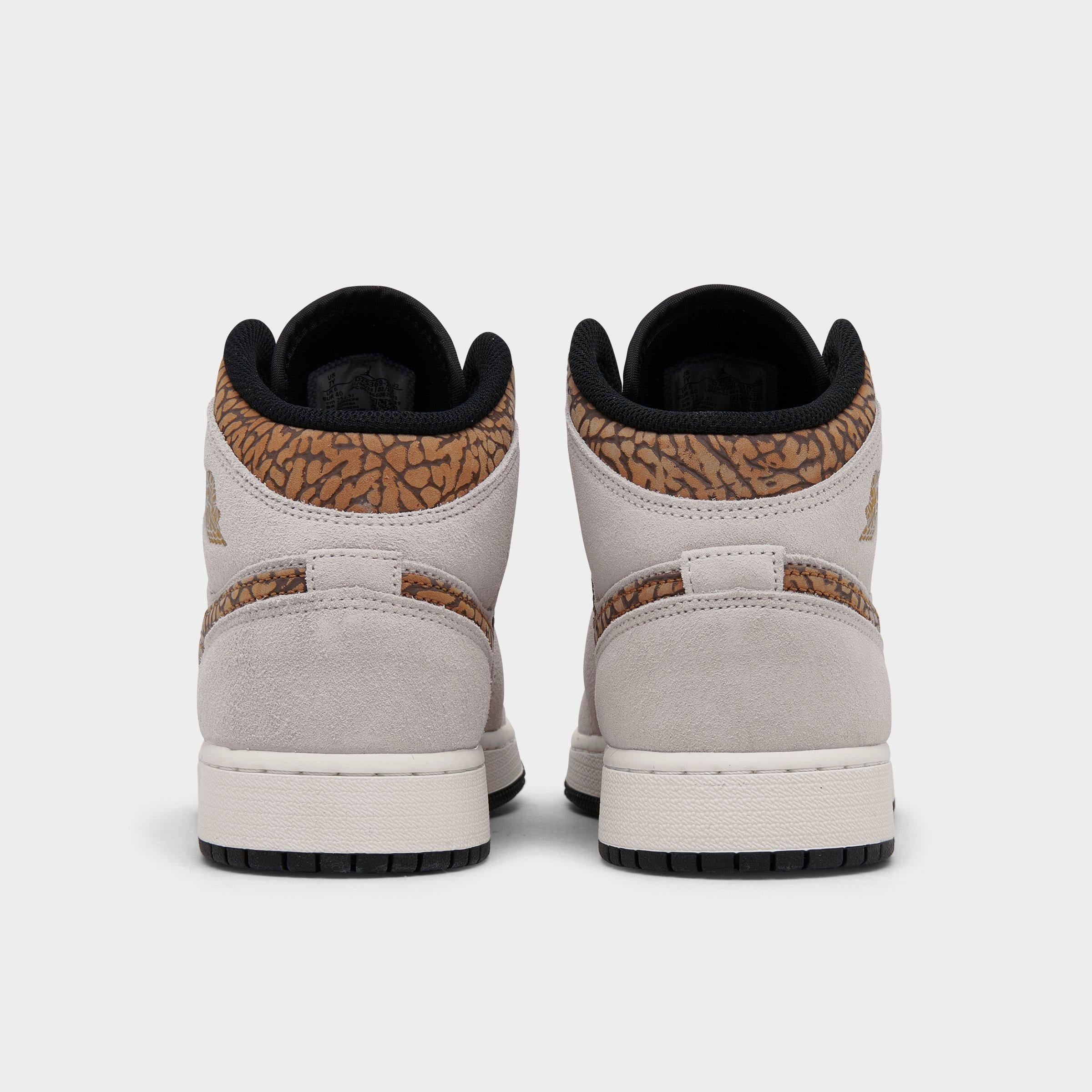 [DZ5369-102] GRADE SCHOOL AIR JORDAN RETRO 1 MID SE 'BROWN ELEPHANT (GS)'