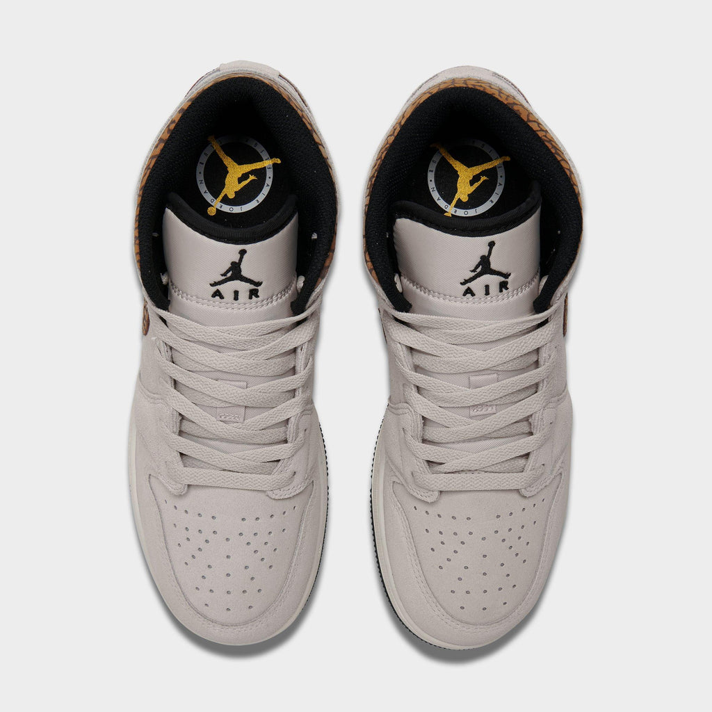 [DZ5369-102] GRADE SCHOOL AIR JORDAN RETRO 1 MID SE 'BROWN ELEPHANT (GS)'