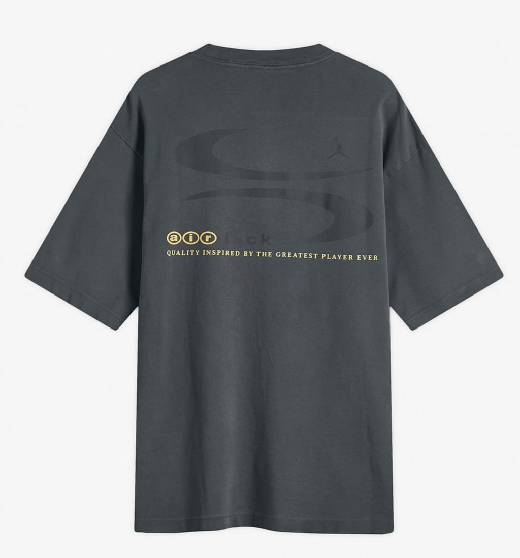 [DZ5510-070] MENS AIR JORDAN X TRAVIS SCOTT AIR CACTUS JACK TEE T-SHIRT 'DARK SMOKE GREY'