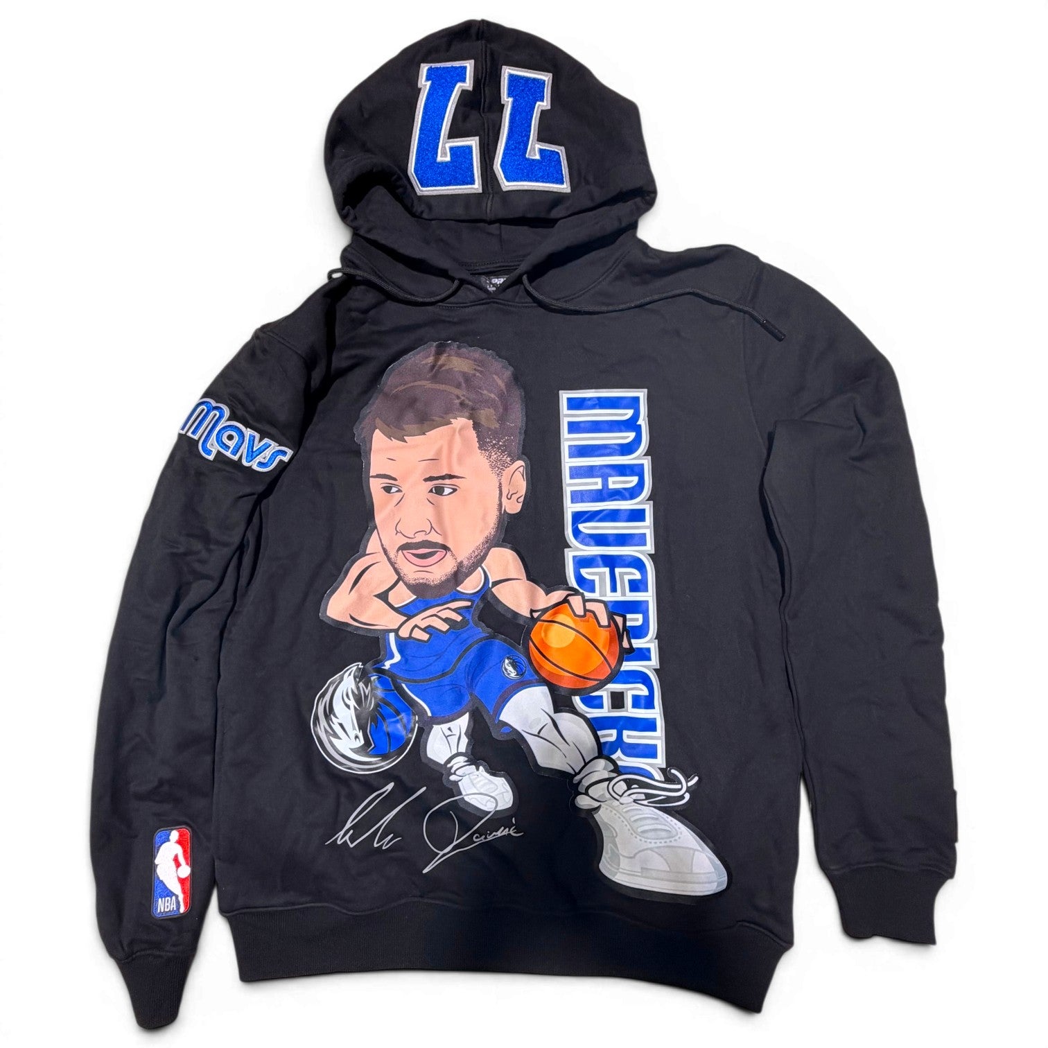 [BDM557084-BLK ] MENS PRO STANDARD NBA MAVS DONCIC PULLOVER HOODIE