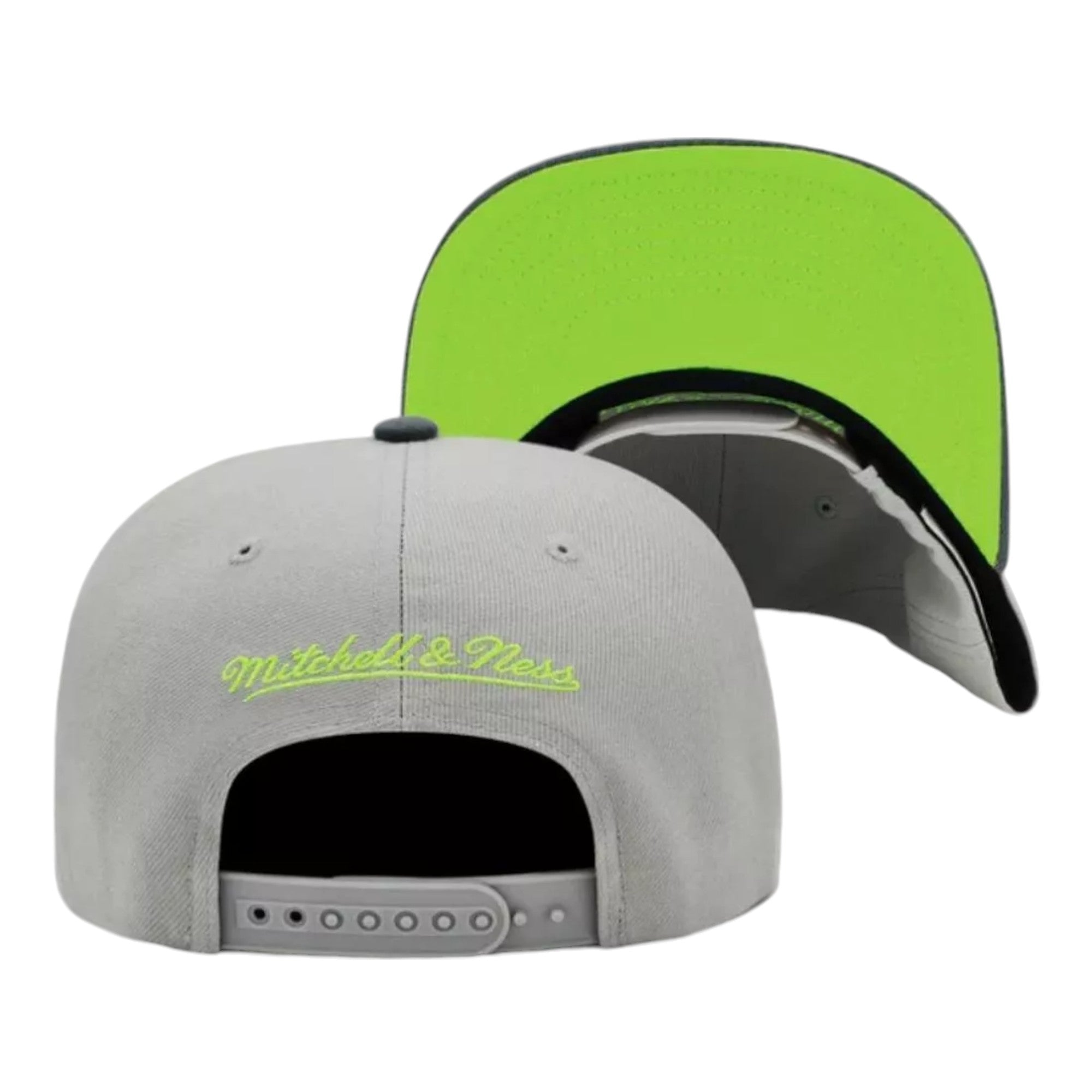 MENS MITCHELL & NESS NBA GREEN BEAN SMAPBACK HWC RAPTORS - GREY