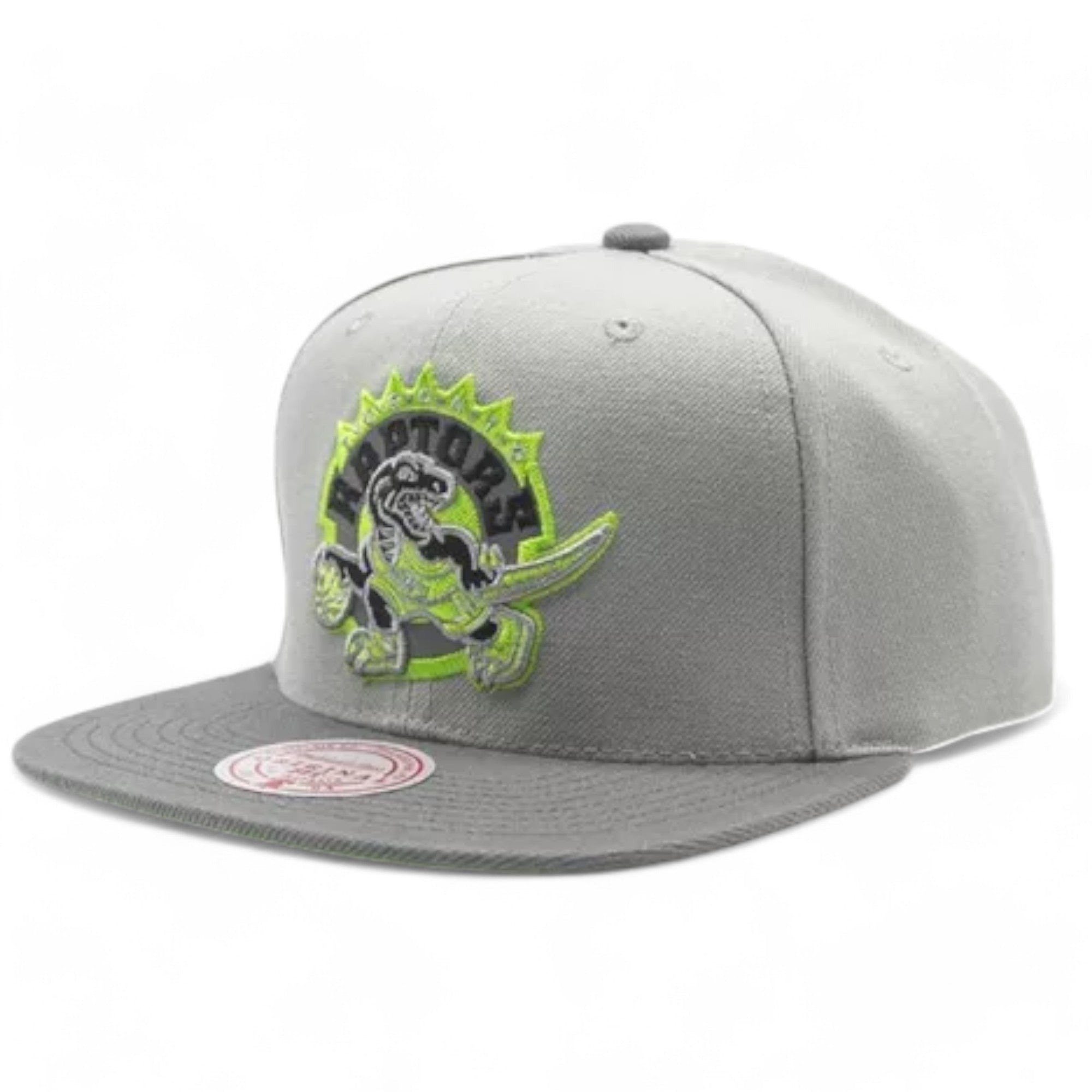 MENS MITCHELL & NESS NBA GREEN BEAN SMAPBACK HWC RAPTORS - GREY