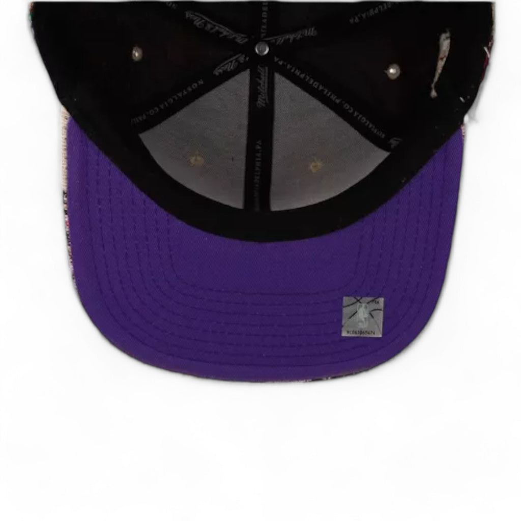 MENS MITCHELL & NESS NBA TRUE TAP SNAPBACK HWC RAPTORS - MULTI-BLACK