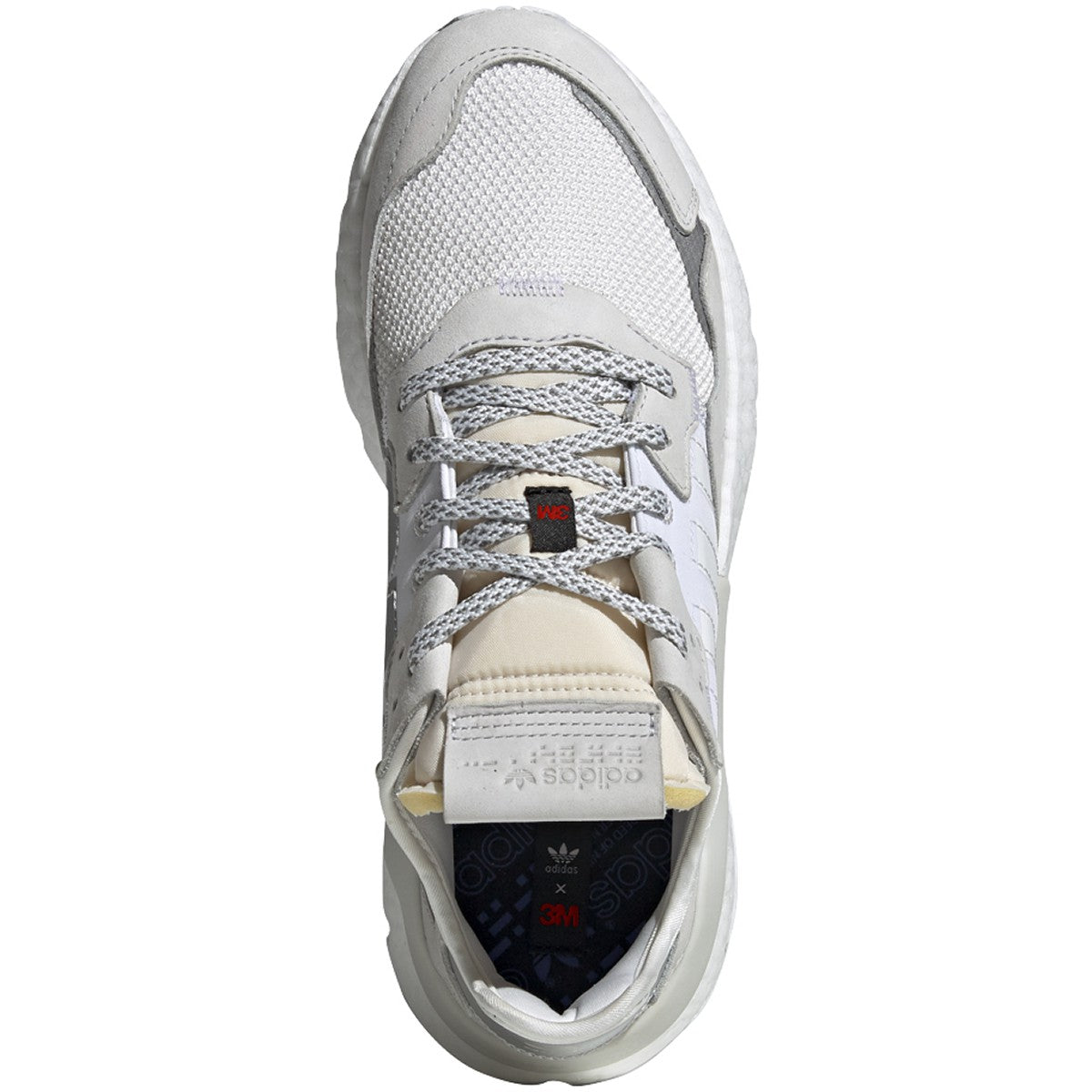 [EE5855] Mens Adidas NITE JOGGER '3M WHITE'