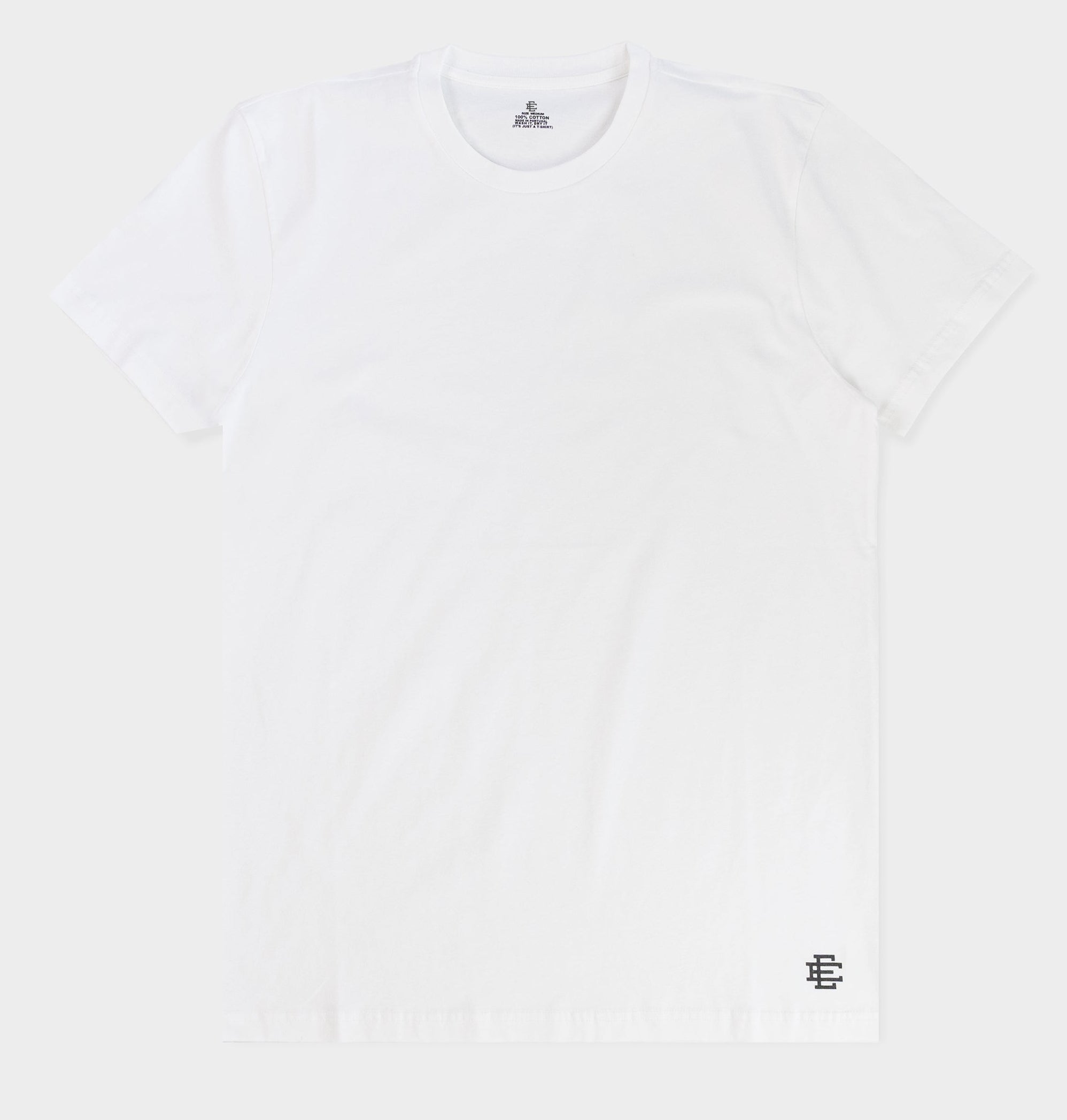 [3TCORCOT-WHTBLK] MENS ERIC EMANUEL EE TEE T-SHIRT 3 PACK