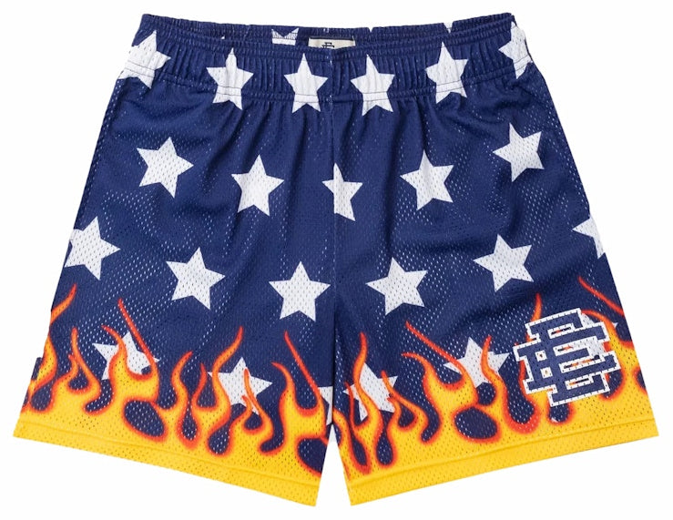 [EE000101] MENS ERIC EMANUEL EE BASIC SHORT BLUE FLAME FW22