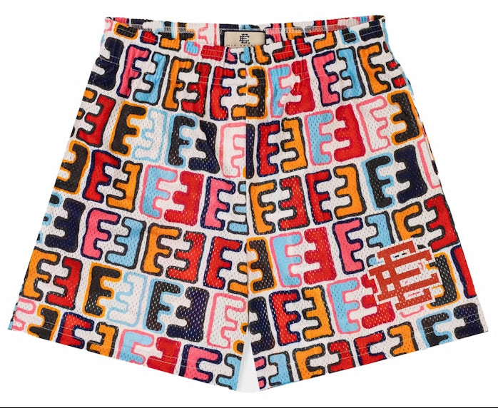 [SHJAKMSH-MLTLPK] MENS ERIC EMANUEL EE SHORTS JAKE CLARK HAND PAINTED