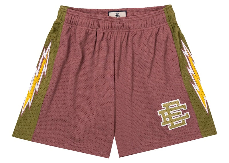 [SHBSPMSH-MAUMOS] MENS ERIC EMANUEL EE SHORTS BOLT X SIDE PANEL 'MAUVE/MOSS' SS23