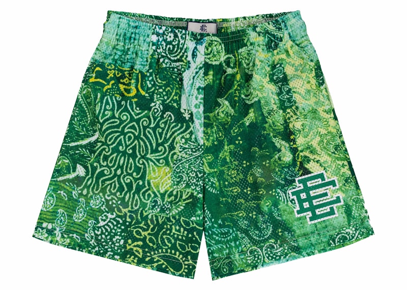 [SHPAIMSH-NGRWHT] MENS ERIC EMANUEL EE SHORTS PAISLEY PATTERN MESH SS24