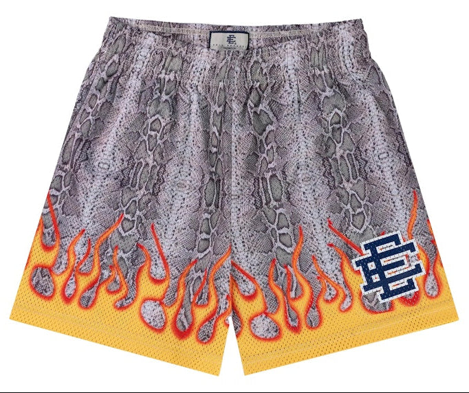 [EE000100] MENS ERIC EMANUEL EE BASIC SHORT SNAKE FLAME FW24