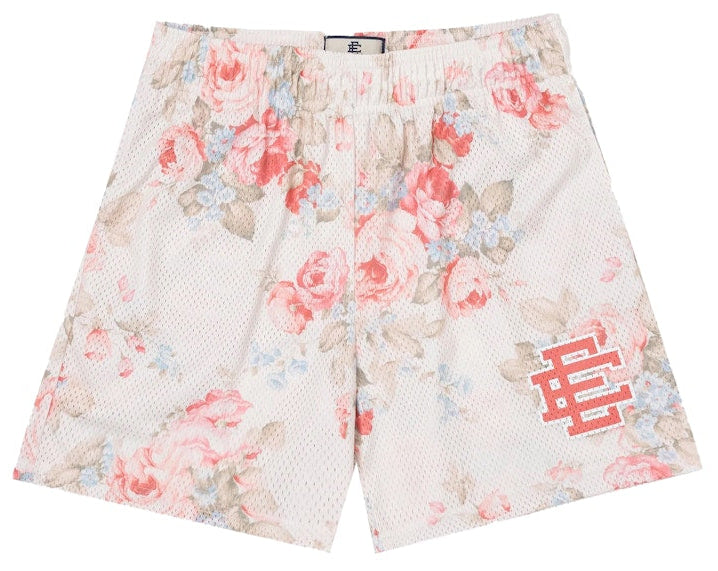 [EE000103] MENS ERIC EMANUEL EE BASIC SHORT WHITE FLORAL FW22