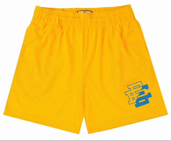 [EE0000175] MENS ERIC EMANUEL EE BASIC SHORT YELLOW/BABY BLUE SPLIT SS24