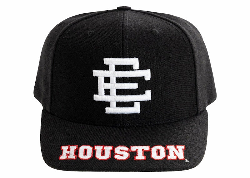 [CAUOHCOT-BLKWHT-ADJ] MENS ERIC EMANUEL MLB EE COLLEGE HOUSTON CAP SS24
