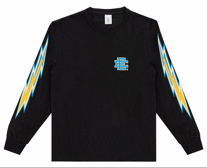 [EE0000339] MENS ERIC EMANUEL EE LONG SLEEVE T-SHIRT SAPPHIRE BOLTS
