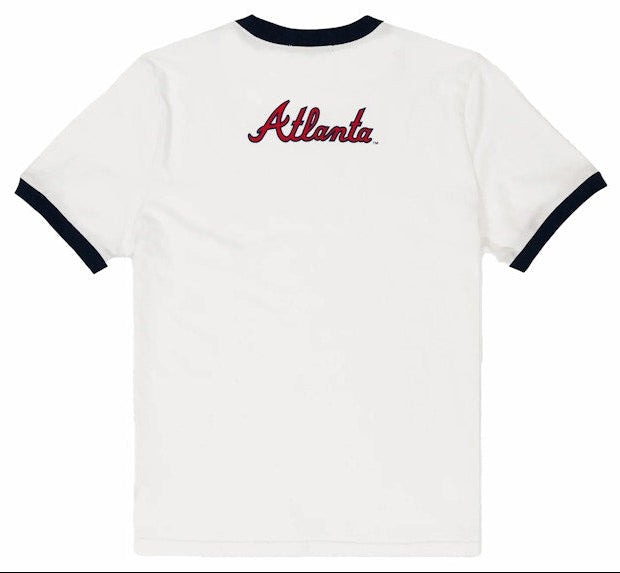 [EE0000315] MENS ERIC EMANUEL EE RINGER T-SHIRT ATLANTA BRAVES FW23