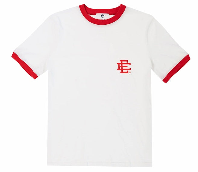 [EE0000552] MENS ERIC EMANUEL EE RINGER T-SHIRT BOSTON RED SOX FW23