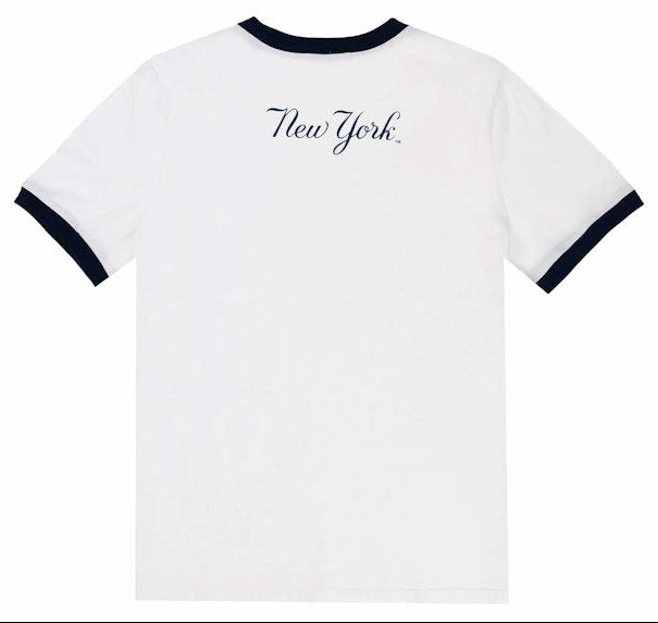 [EE0000321] MENS ERIC EMANUEL EE RINGER T-SHIRT NEW YORK YANKEES FW23
