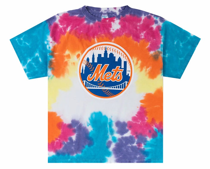 [TTTIECOT-NYMWHT] MENS ERIC EMANUEL EE SUBWAY SHIRT TIE DYE METS SS24