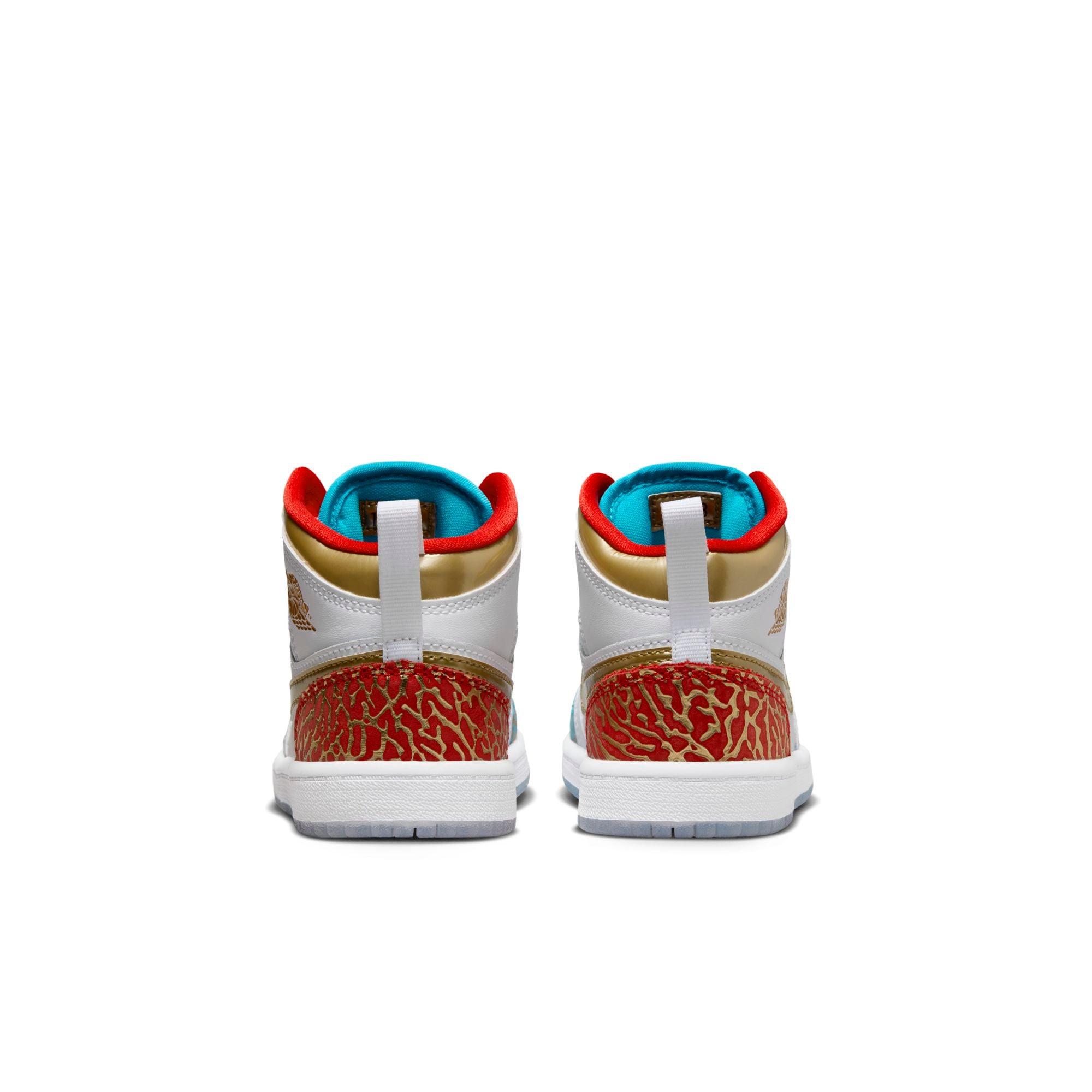 [FB2210-100] Preschool Air Jordan RETRO 1 MID 'SNEAKER SCHOOL NC TO CHICAGO (PS)'
