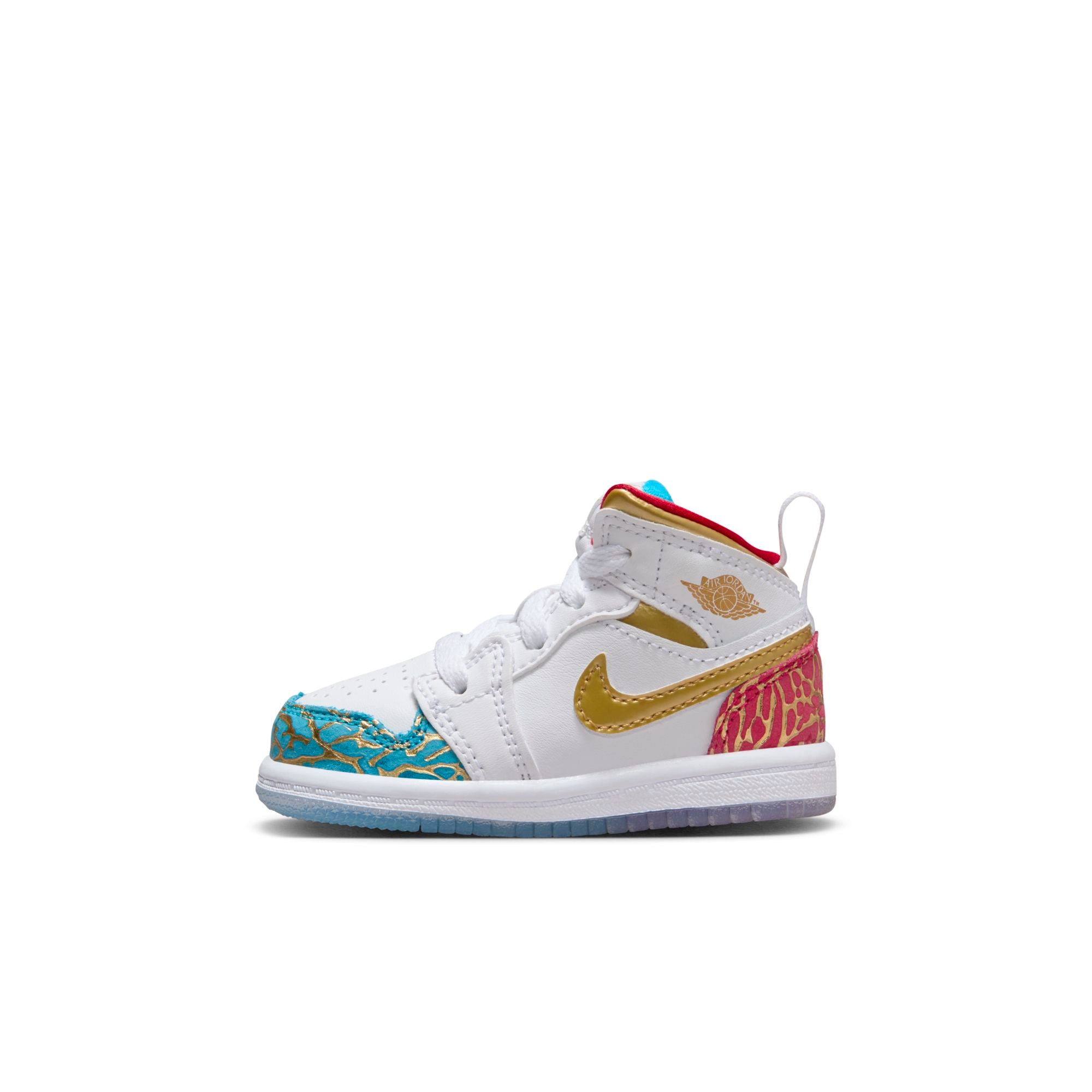 [FB2211-100] Toddlers Air Jordan RETRO 1 MID 'SNEAKER SCHOOL NC TO CHI (TD)'