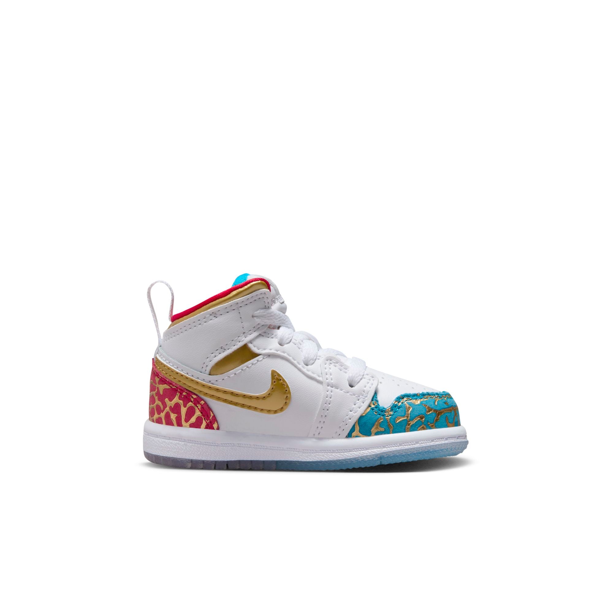 [FB2211-100] Toddlers Air Jordan RETRO 1 MID 'SNEAKER SCHOOL NC TO CHI (TD)'