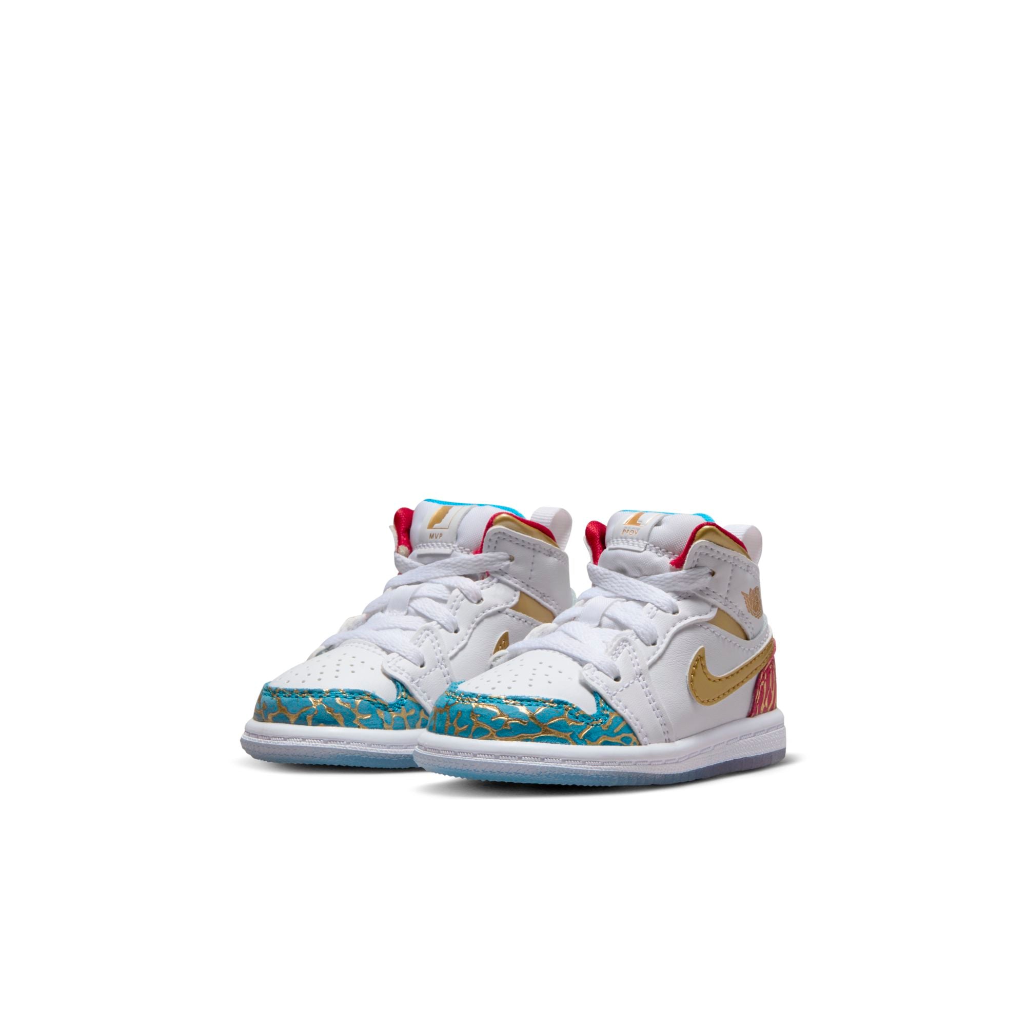 [FB2211-100] Toddlers Air Jordan RETRO 1 MID 'SNEAKER SCHOOL NC TO CHI (TD)'