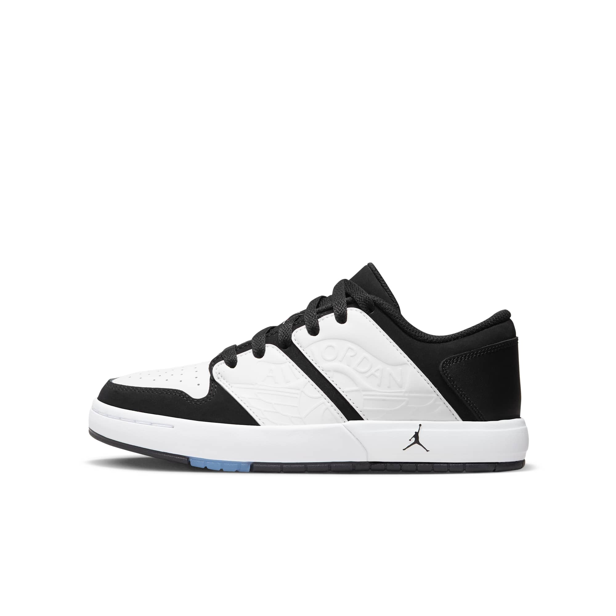 [FB4412-100] GRADE SCHOOL AIR JORDAN RETRO 1 LOW NU 'WHITE BLACK (GS)'