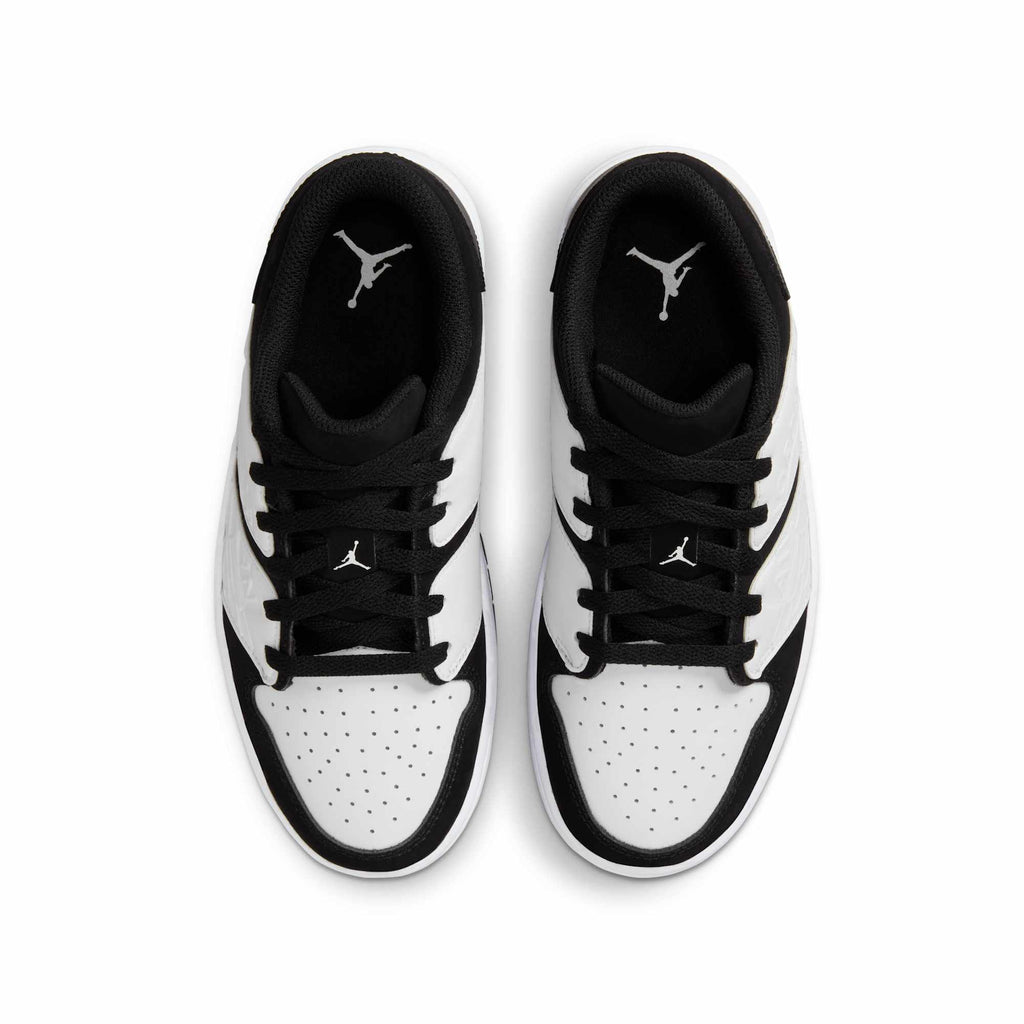 [FB4412-100] GRADE SCHOOL AIR JORDAN RETRO 1 LOW NU 'WHITE BLACK (GS)'