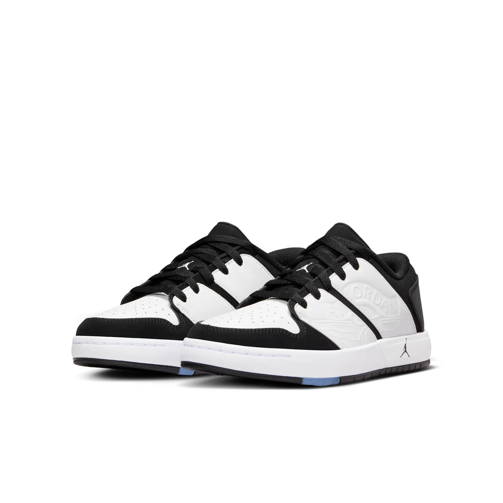 [FB4412-100] GRADE SCHOOL AIR JORDAN RETRO 1 LOW NU 'WHITE BLACK (GS)'