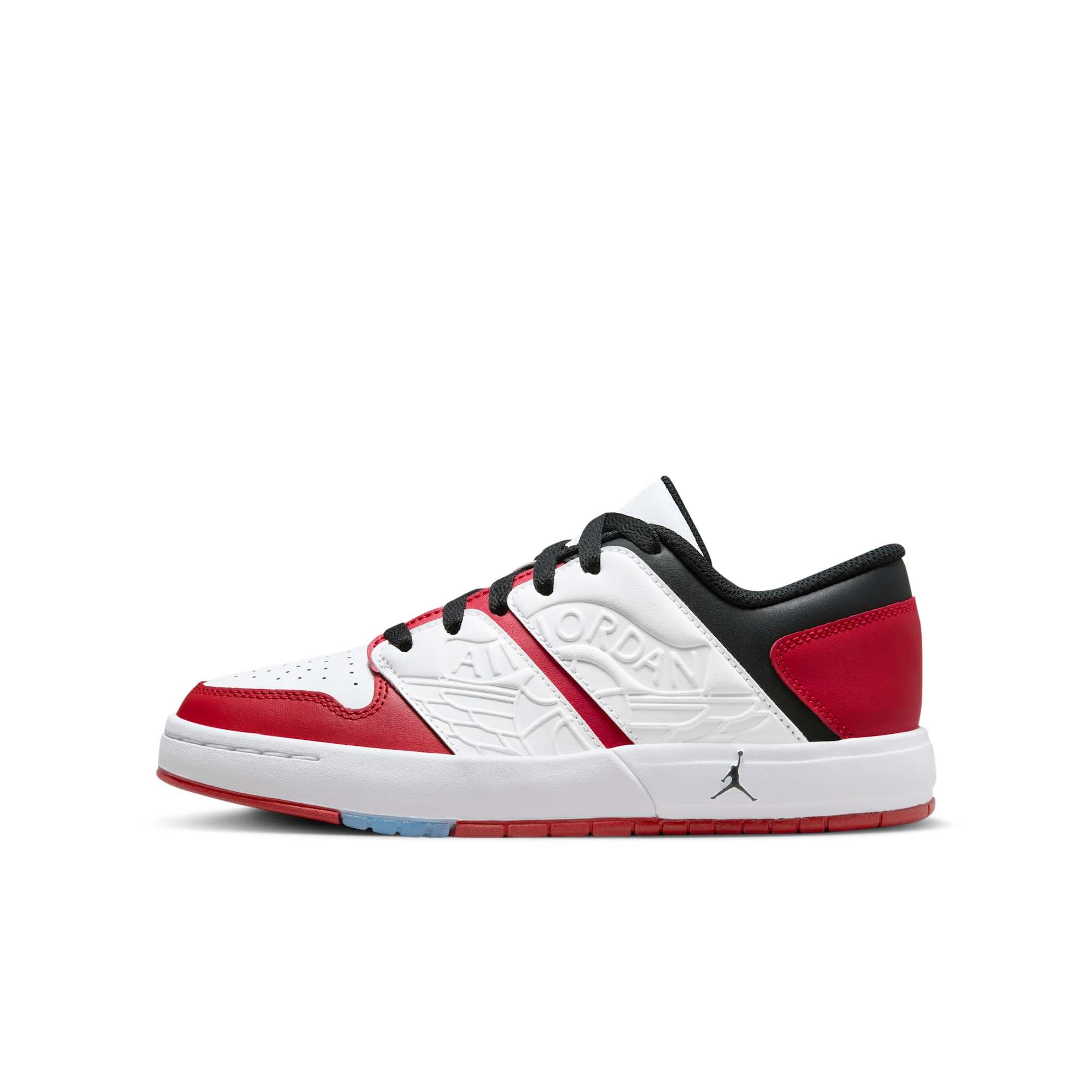 [FB4412-611] GRADE SCHOOL AIR JORDAN RETRO 1 LOW NU 'VARSITY RED WHITE BLACK (GS)'