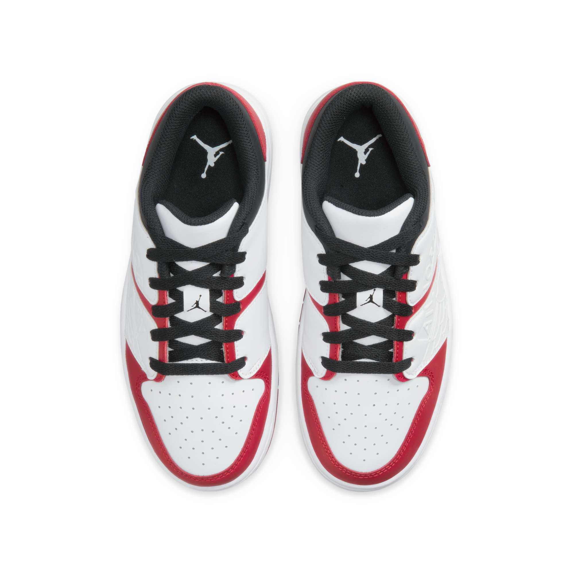 [FB4412-611] GRADE SCHOOL AIR JORDAN RETRO 1 LOW NU 'VARSITY RED WHITE BLACK (GS)'