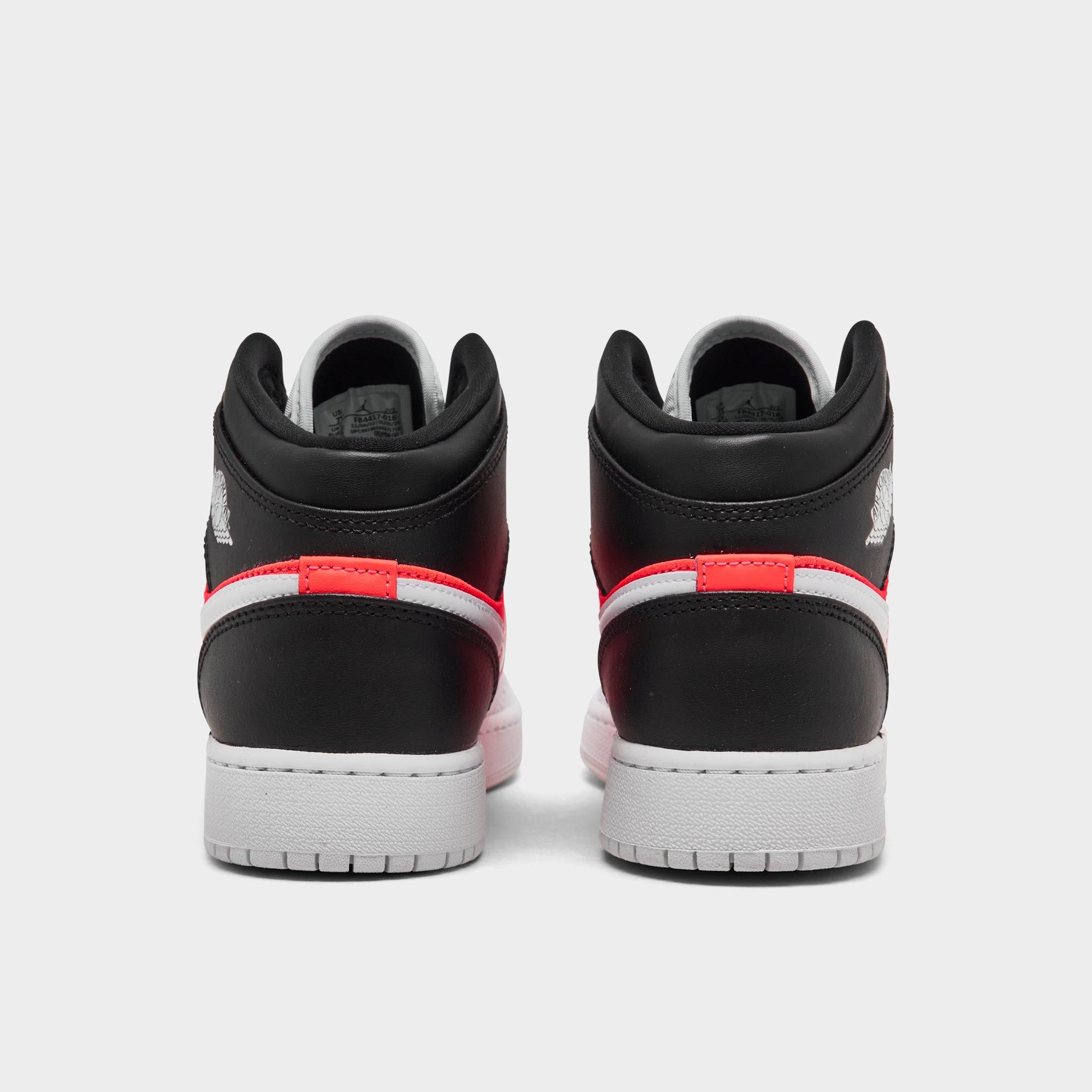 [FB4417-016] GRADE SCHOOL AIR JORDAN RETRO 1 MID SE 'WHITE BLACK INFRARED (GS)'