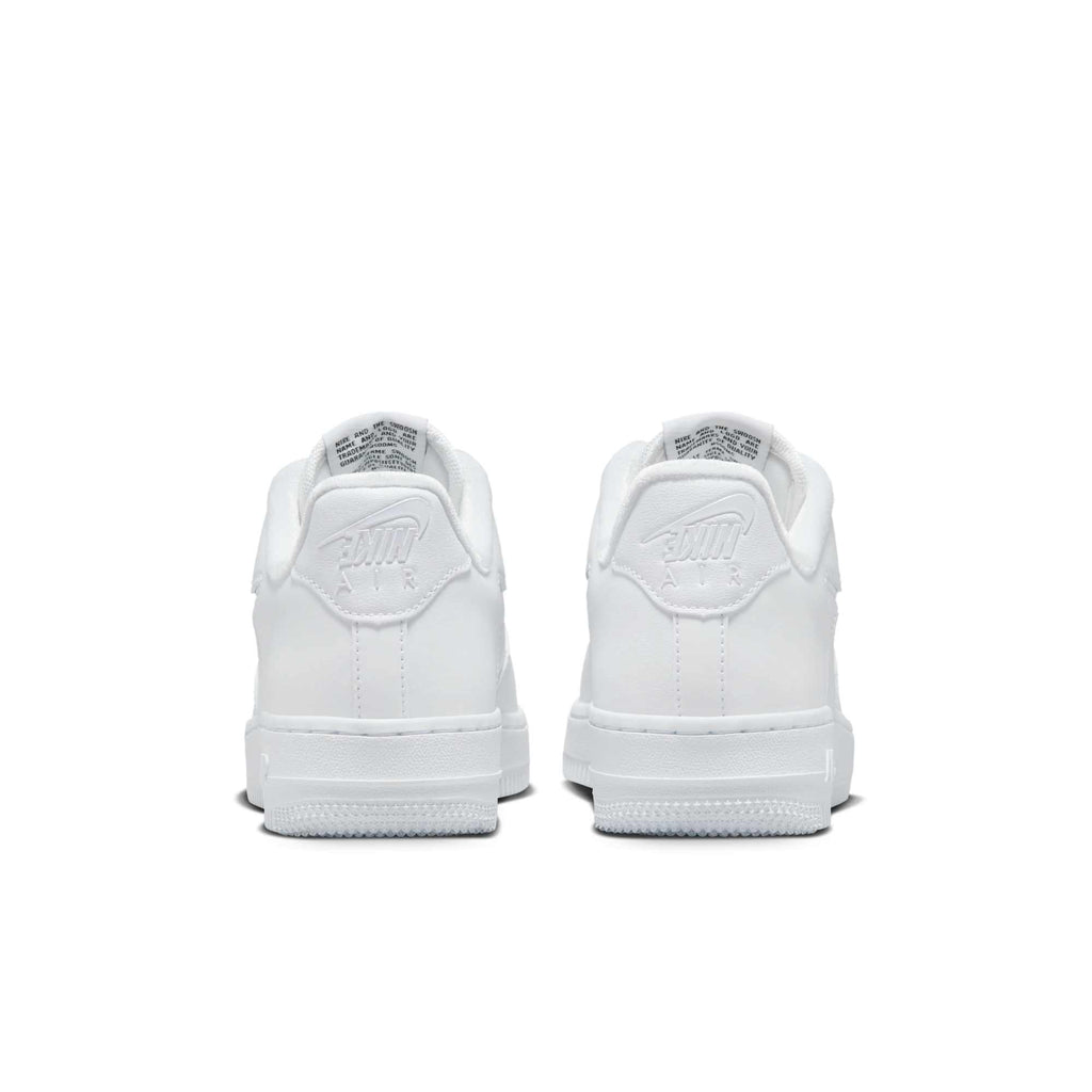 [FB8251-100] Womens Nike AIR FORCE 1 LOW '07 SE 'JUST DO IT TRIPLE WHITE (W)'