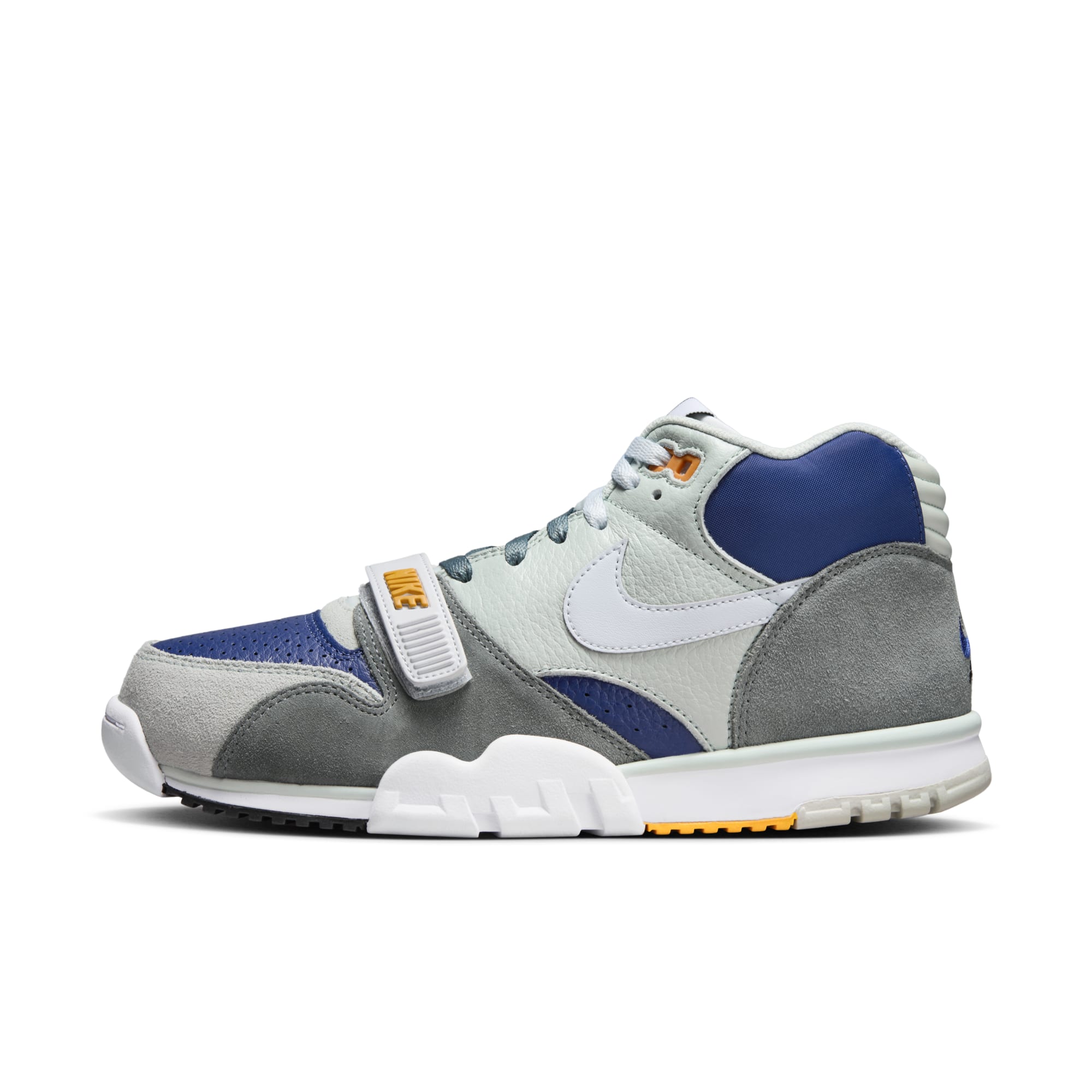 [FB8886-001] Mens Nike AIR TRAINER 1 MID 'SPLIT LIGHT SILVER DEEP ROYAL'
