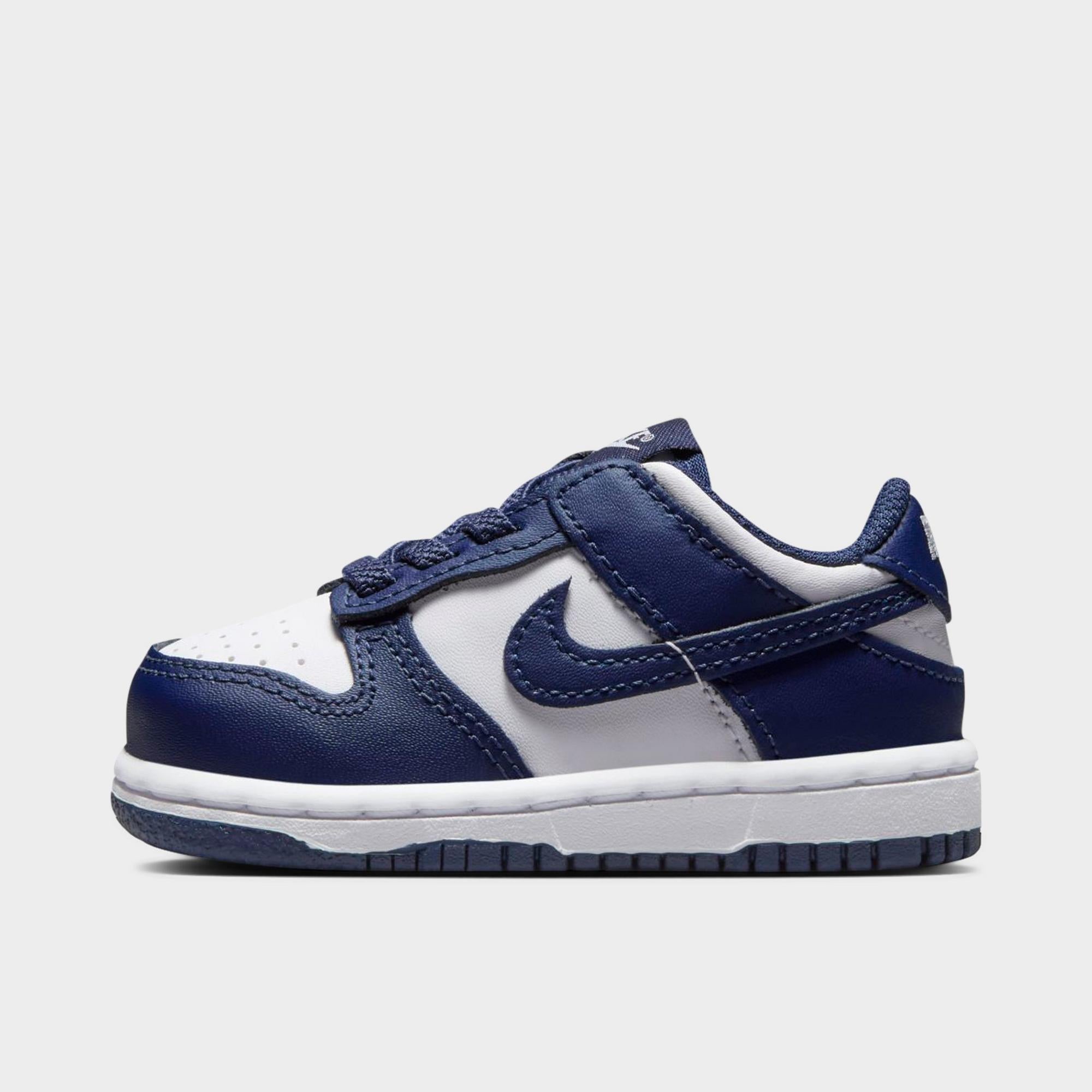 [FB9107-116] TODDLERS NIKE DUNK LOW 'WHITE MIDNIGHT NAVY (TD)'