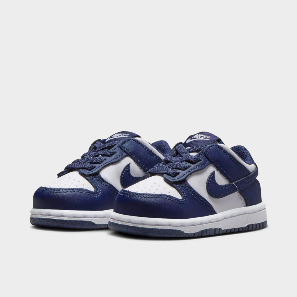[FB9107-116] TODDLERS NIKE DUNK LOW 'WHITE MIDNIGHT NAVY (TD)'