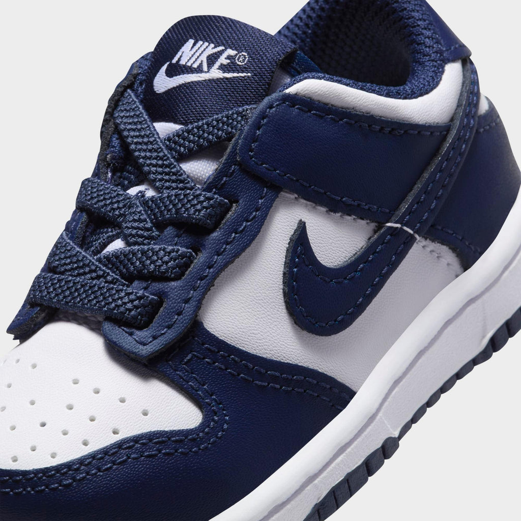 [FB9107-116] TODDLERS NIKE DUNK LOW 'WHITE MIDNIGHT NAVY (TD)'