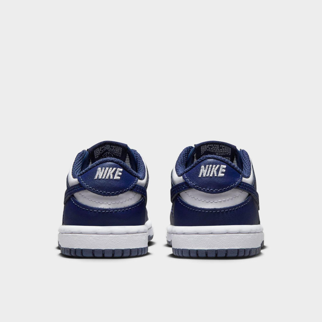 [FB9107-116] TODDLERS NIKE DUNK LOW 'WHITE MIDNIGHT NAVY (TD)'