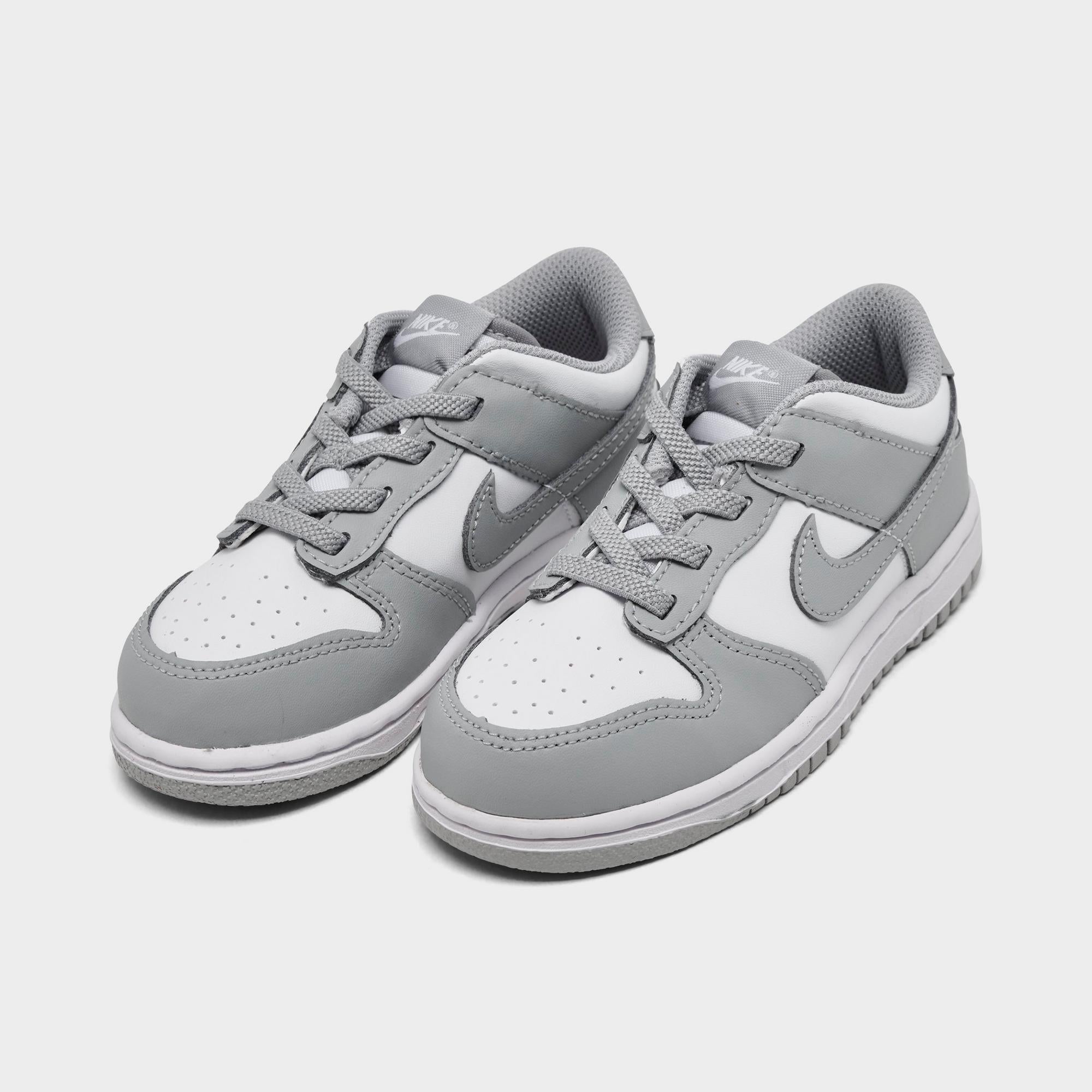 [FB9107-123] TODDLERS NIKE DUNK LOW 'WHITE LIGHT SMOKE GREY (TD)'