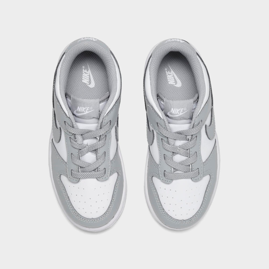 [FB9107-123] TODDLERS NIKE DUNK LOW 'WHITE LIGHT SMOKE GREY (TD)'