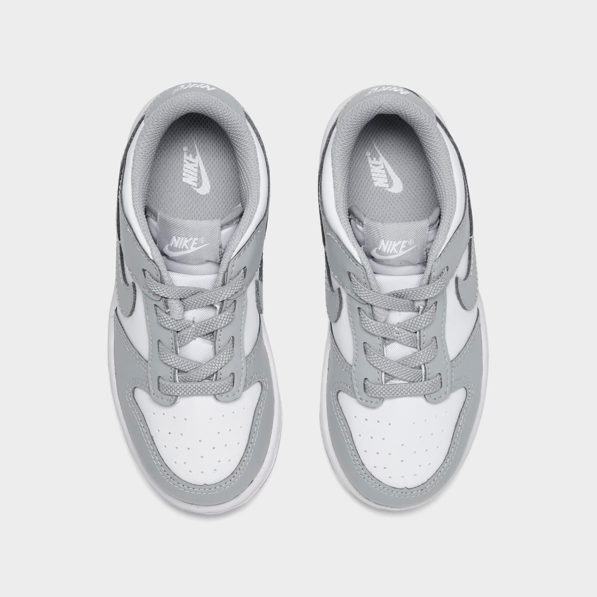 [FB9107-123] TODDLERS NIKE DUNK LOW 'WHITE LIGHT SMOKE GREY (TD)'