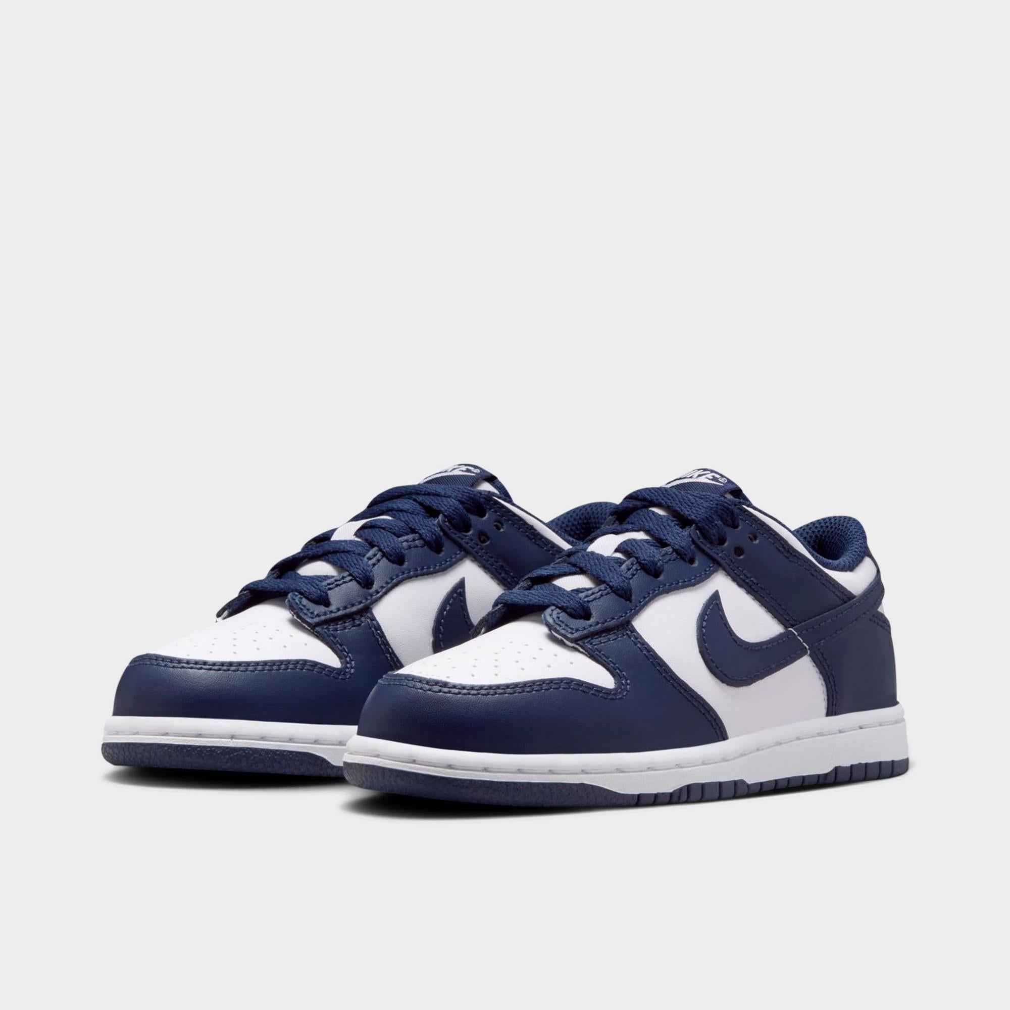 [FB9108-116] PRESCHOOL NIKE DUNK LOW 'WHITE MIDNIGHT NAVY (PS)'