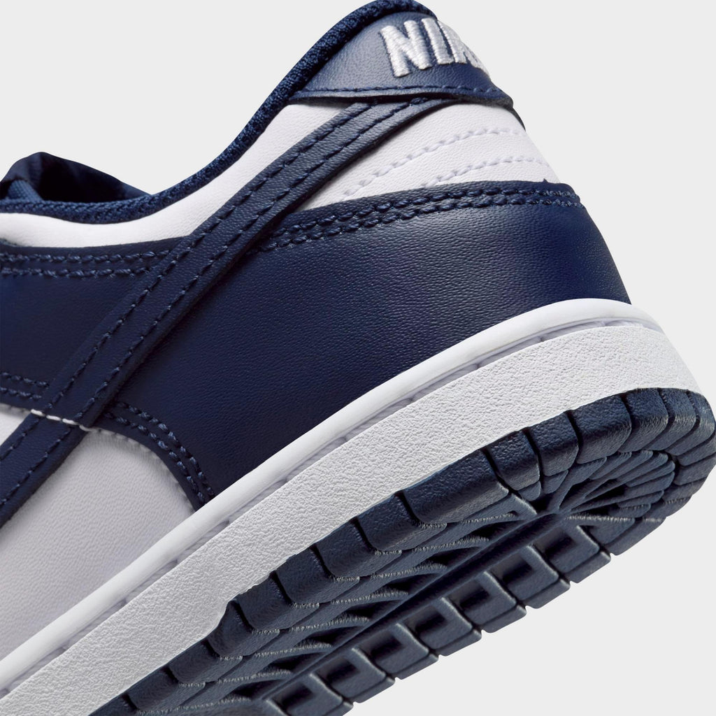 [FB9108-116] PRESCHOOL NIKE DUNK LOW 'WHITE MIDNIGHT NAVY (PS)'
