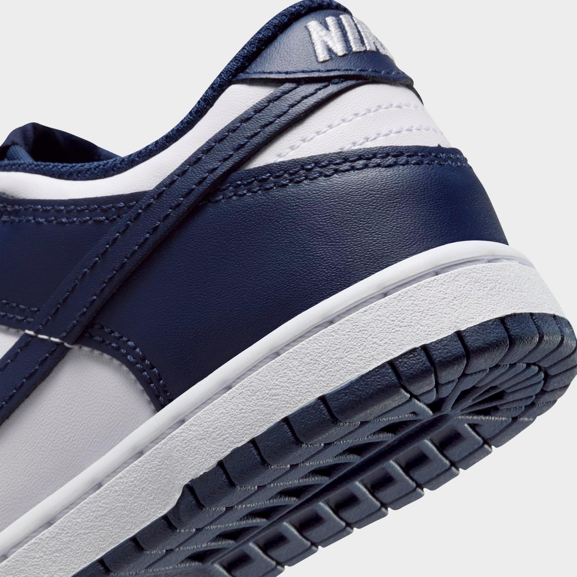 [FB9108-116] PRESCHOOL NIKE DUNK LOW 'WHITE MIDNIGHT NAVY (PS)'