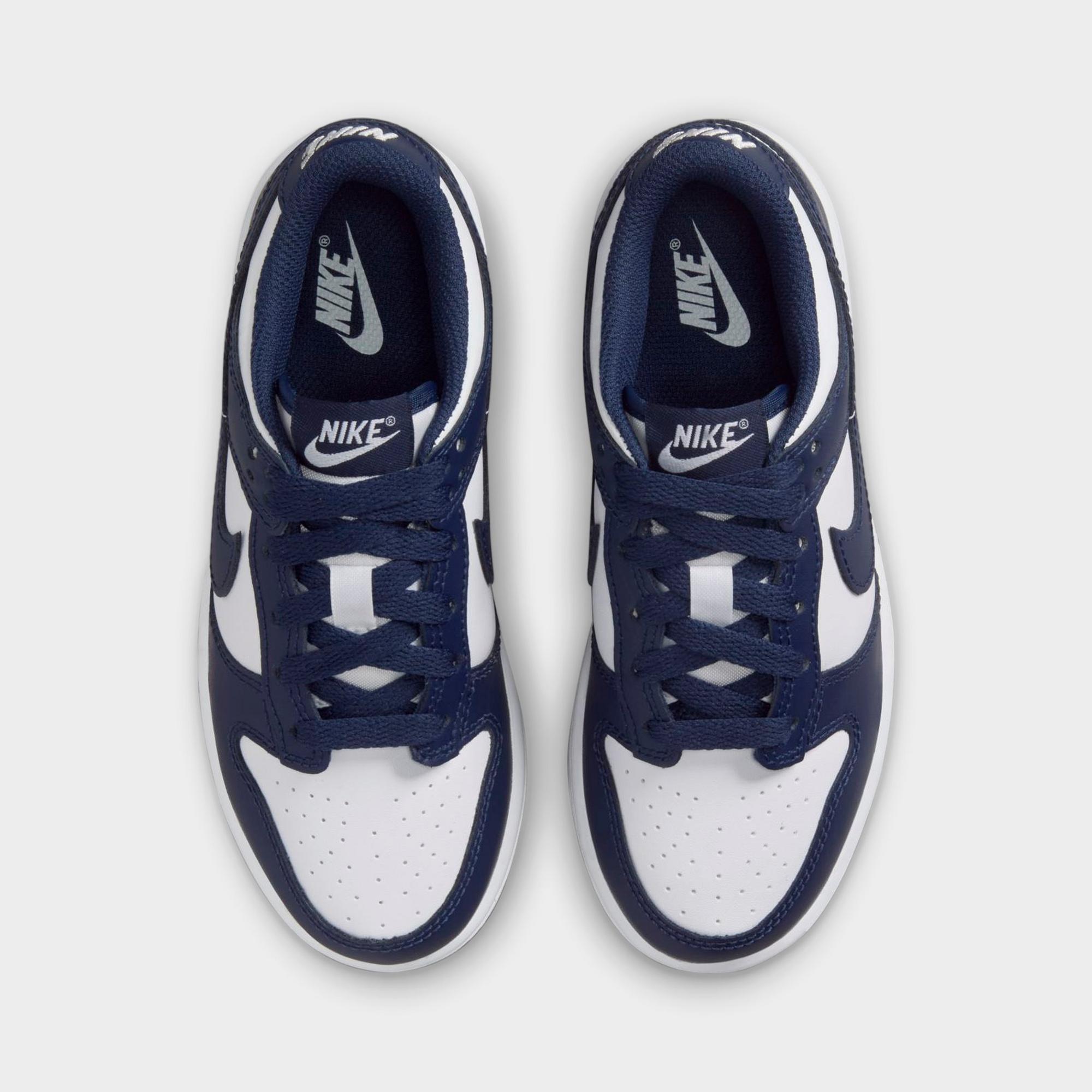 [FB9108-116] PRESCHOOL NIKE DUNK LOW 'WHITE MIDNIGHT NAVY (PS)'