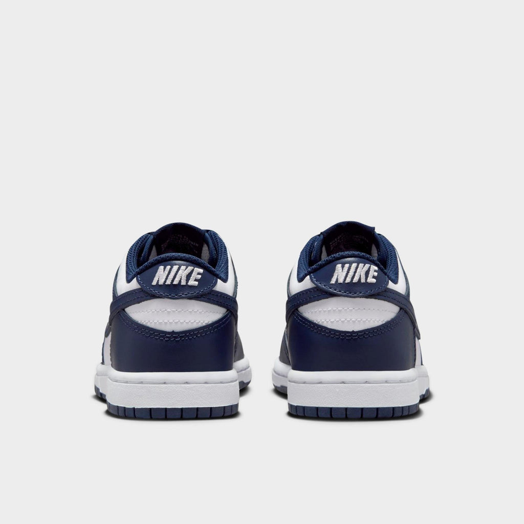 [FB9108-116] PRESCHOOL NIKE DUNK LOW 'WHITE MIDNIGHT NAVY (PS)'