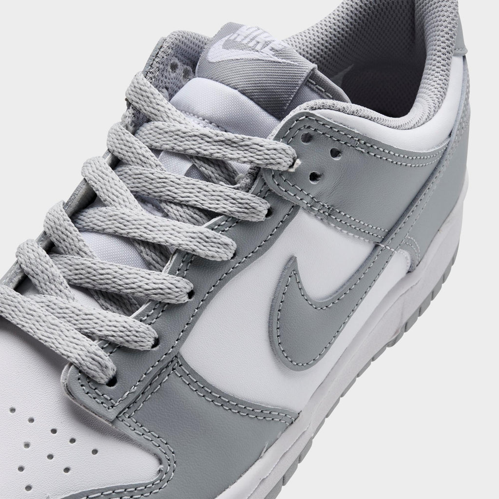 [FB9109-123] GRADE SCHOOL NIKE DUNK LOW 'WHITE LIGHT SMOKE GREY (GS)'