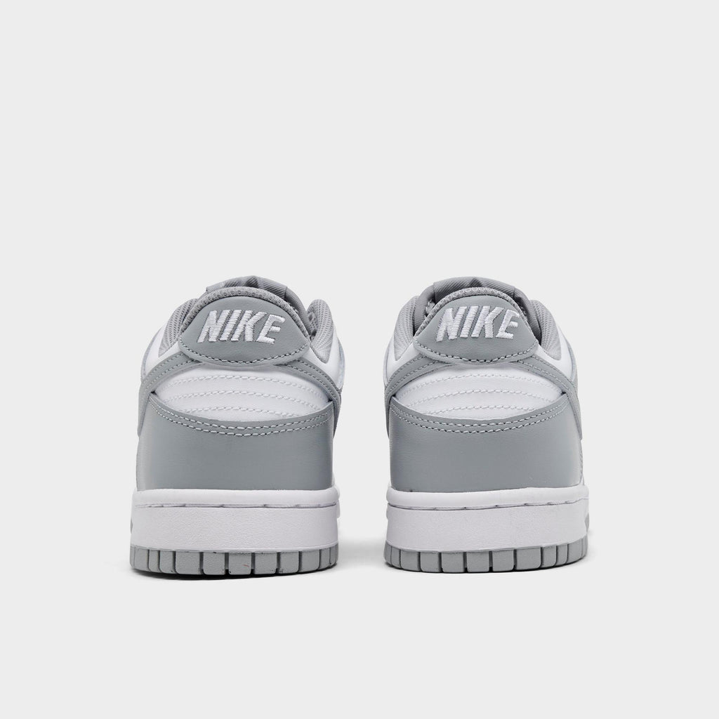 [FB9109-123] GRADE SCHOOL NIKE DUNK LOW 'WHITE LIGHT SMOKE GREY (GS)'