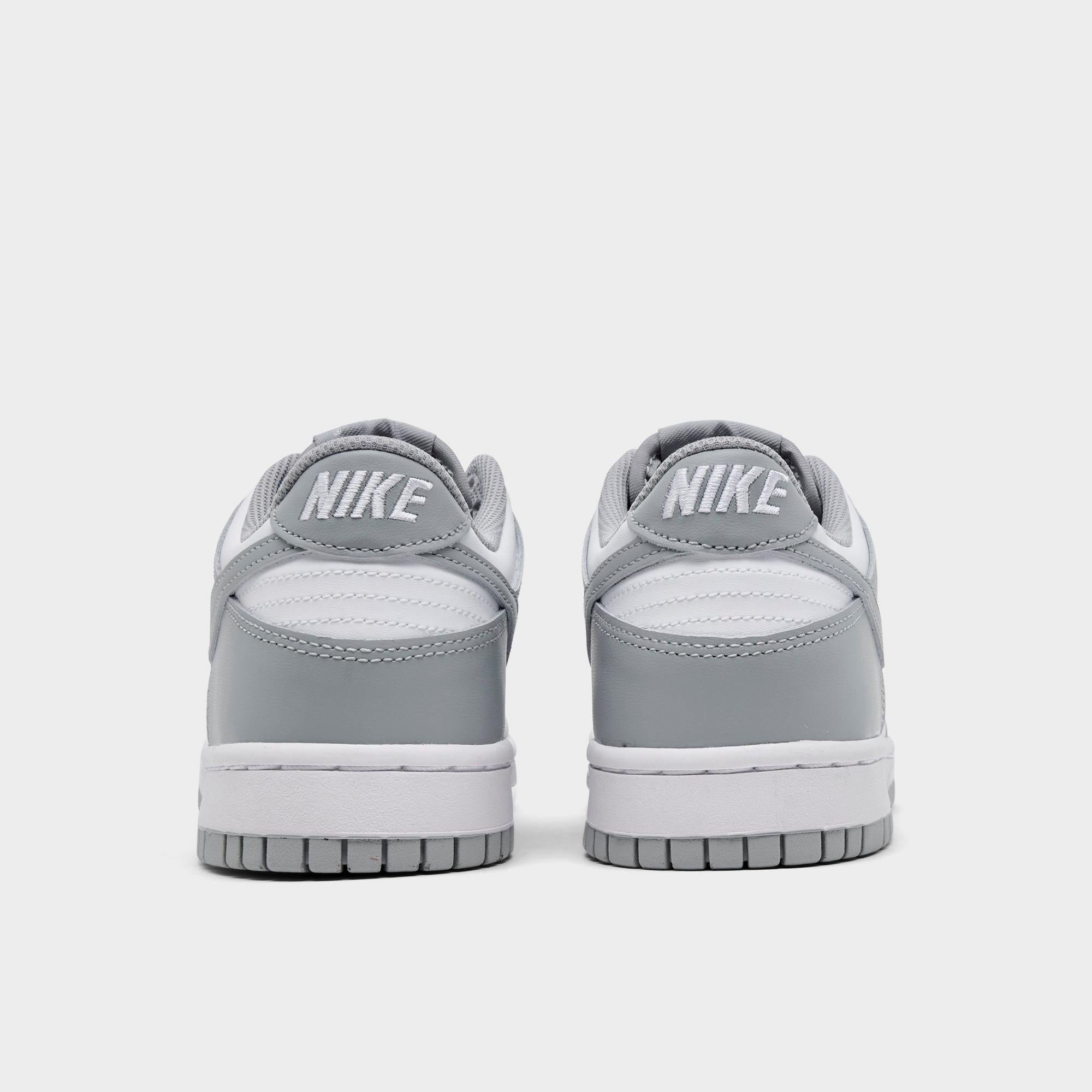 [FB9109-123] GRADE SCHOOL NIKE DUNK LOW 'WHITE LIGHT SMOKE GREY (GS)'